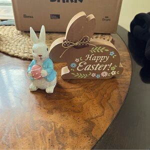 Easter decor lot tiered tray